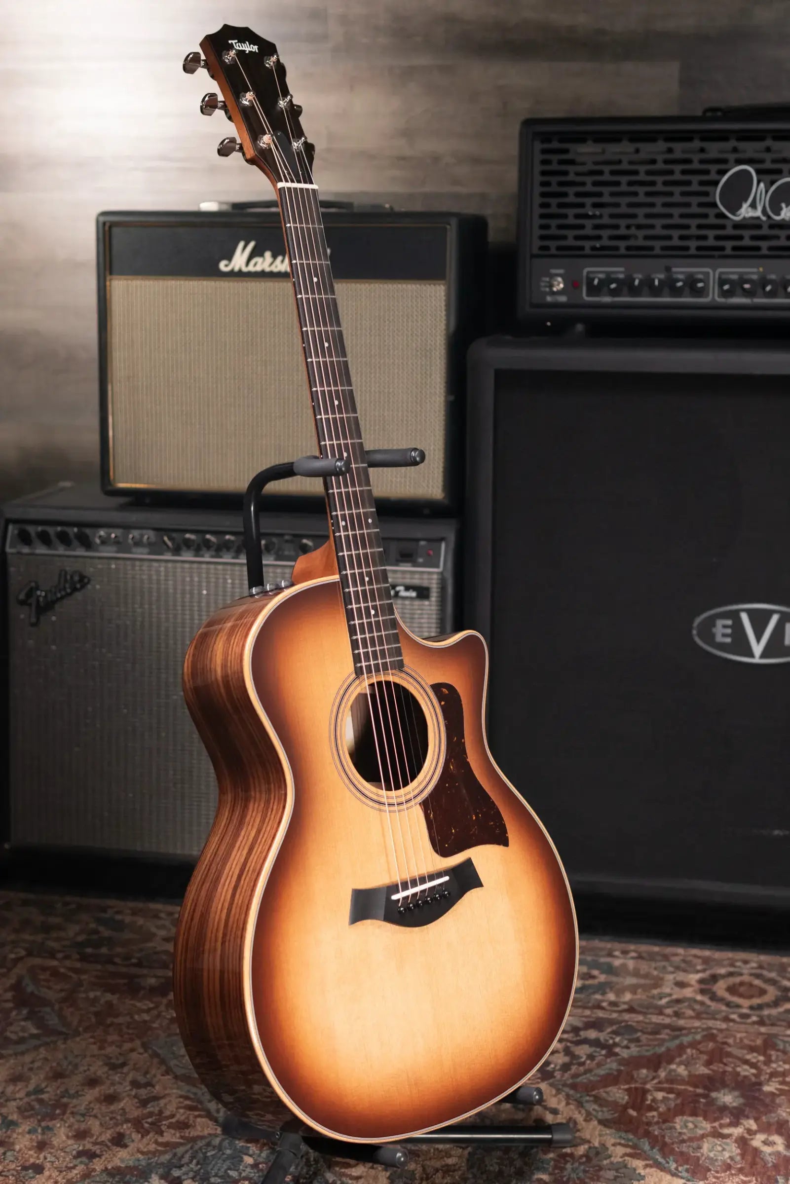 Taylor 414ce Studio Grand Auditorium Acoustic/Electric Guitar - Shaded Edge Burst with Gig Bag