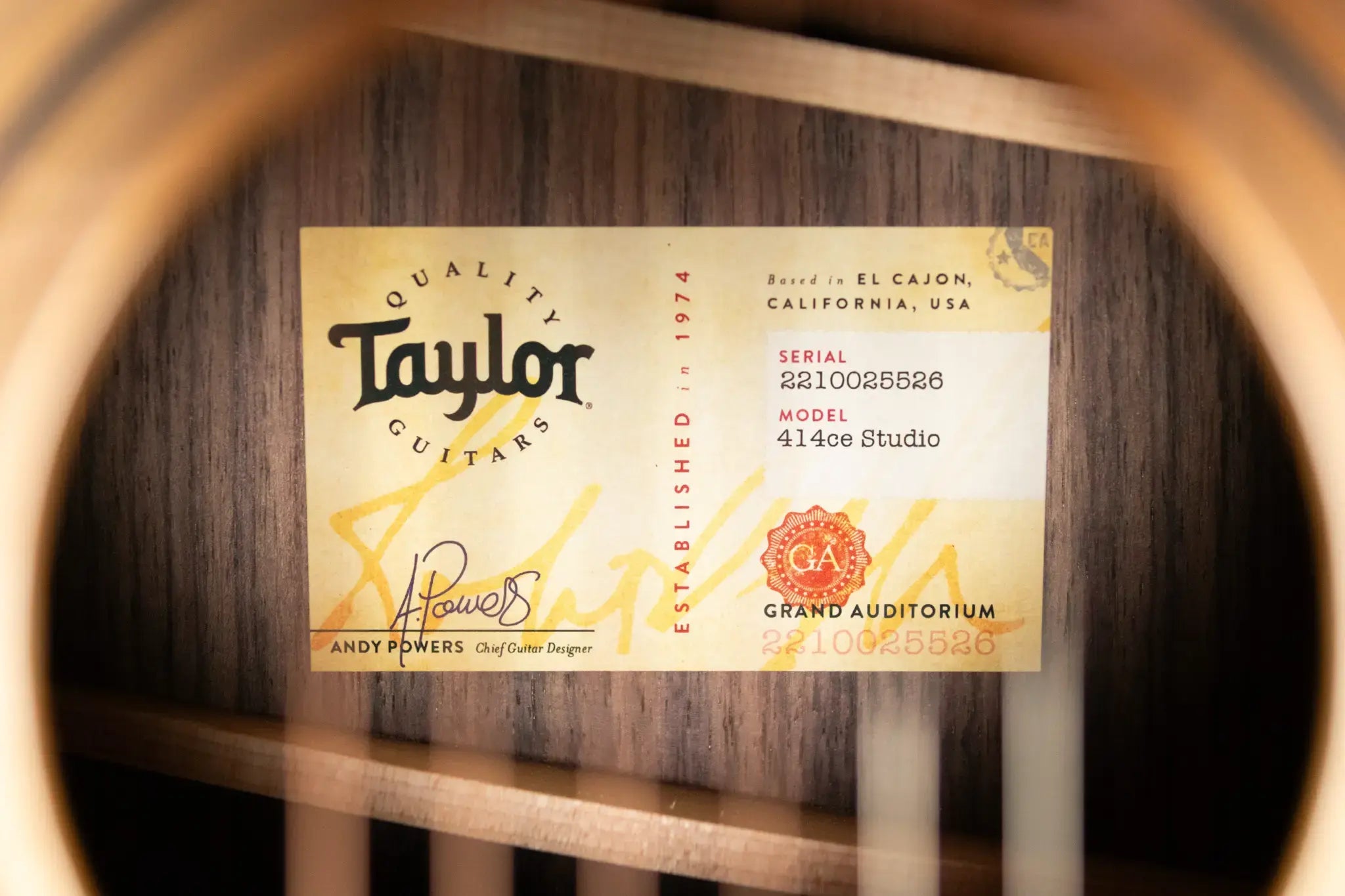 Taylor 414ce Studio Grand Auditorium Acoustic/Electric Guitar - Shaded Edgeburst with Gig Bag