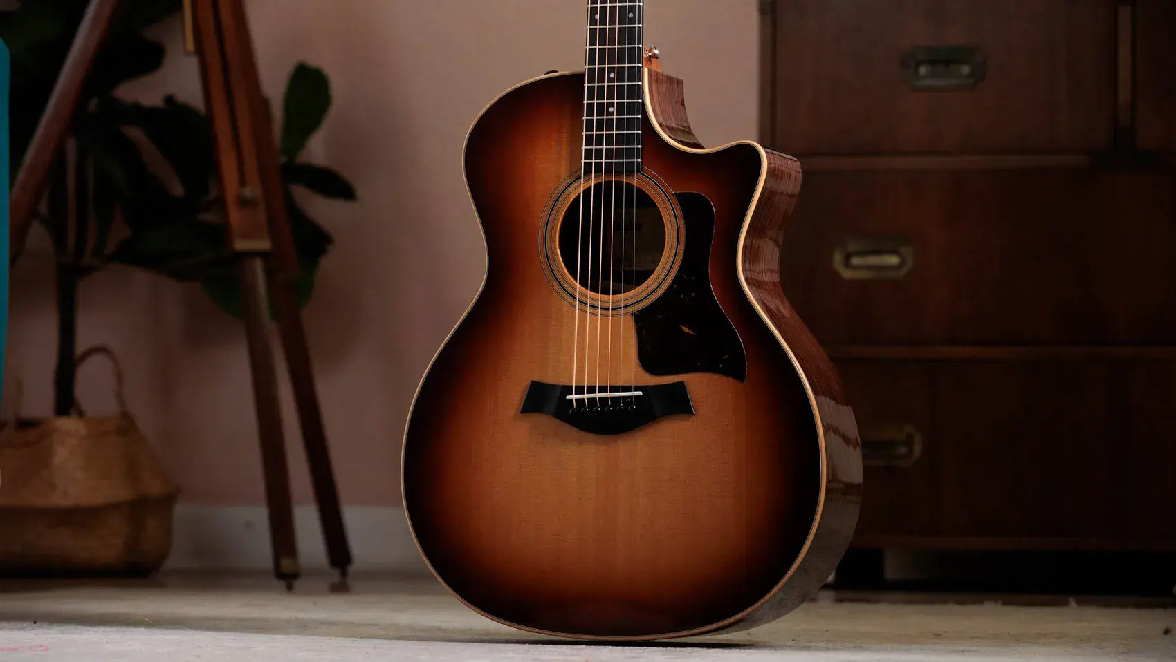 Taylor 414ce Studio Grand Auditorium Acoustic/Electric Guitar - Shaded Edgeburst with Gig Bag