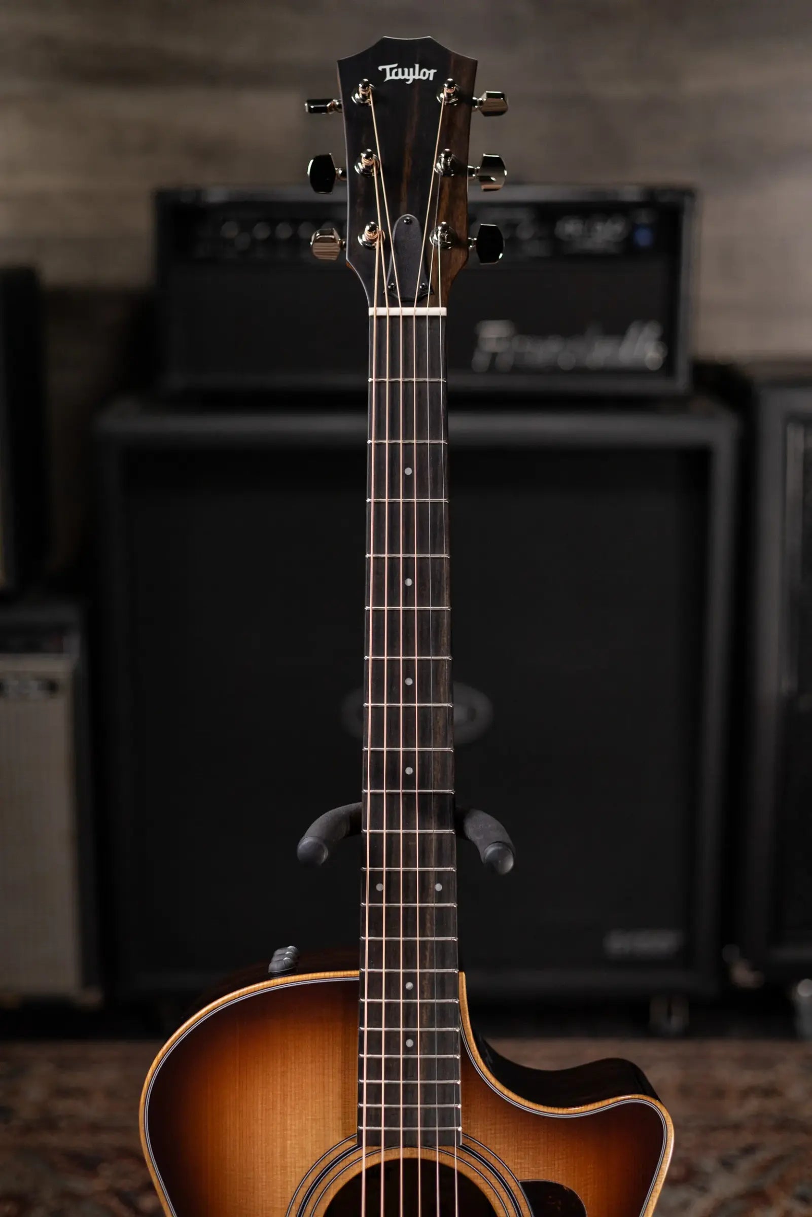 Taylor 414ce Studio Grand Auditorium Acoustic/Electric Guitar - Shaded Edge Burst with Gig Bag