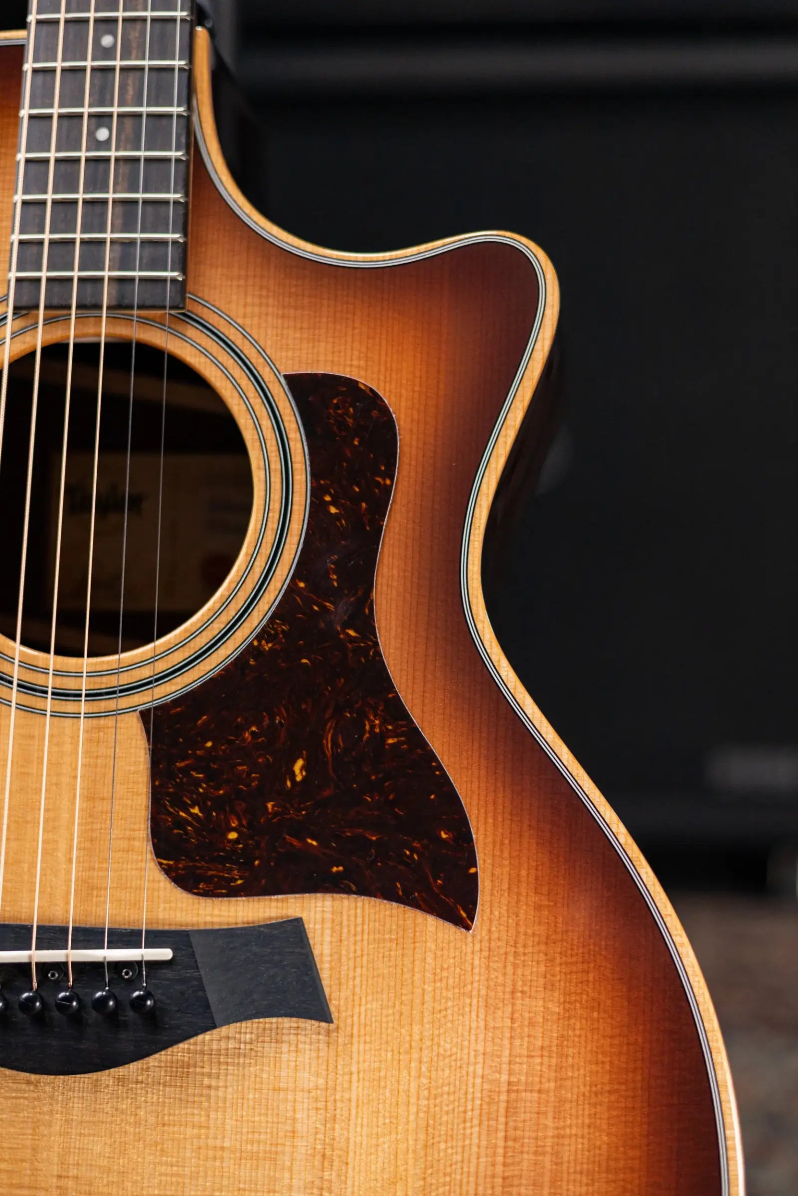 Taylor 414ce Studio Grand Auditorium Acoustic/Electric Guitar - Shaded Edge Burst with Gig Bag