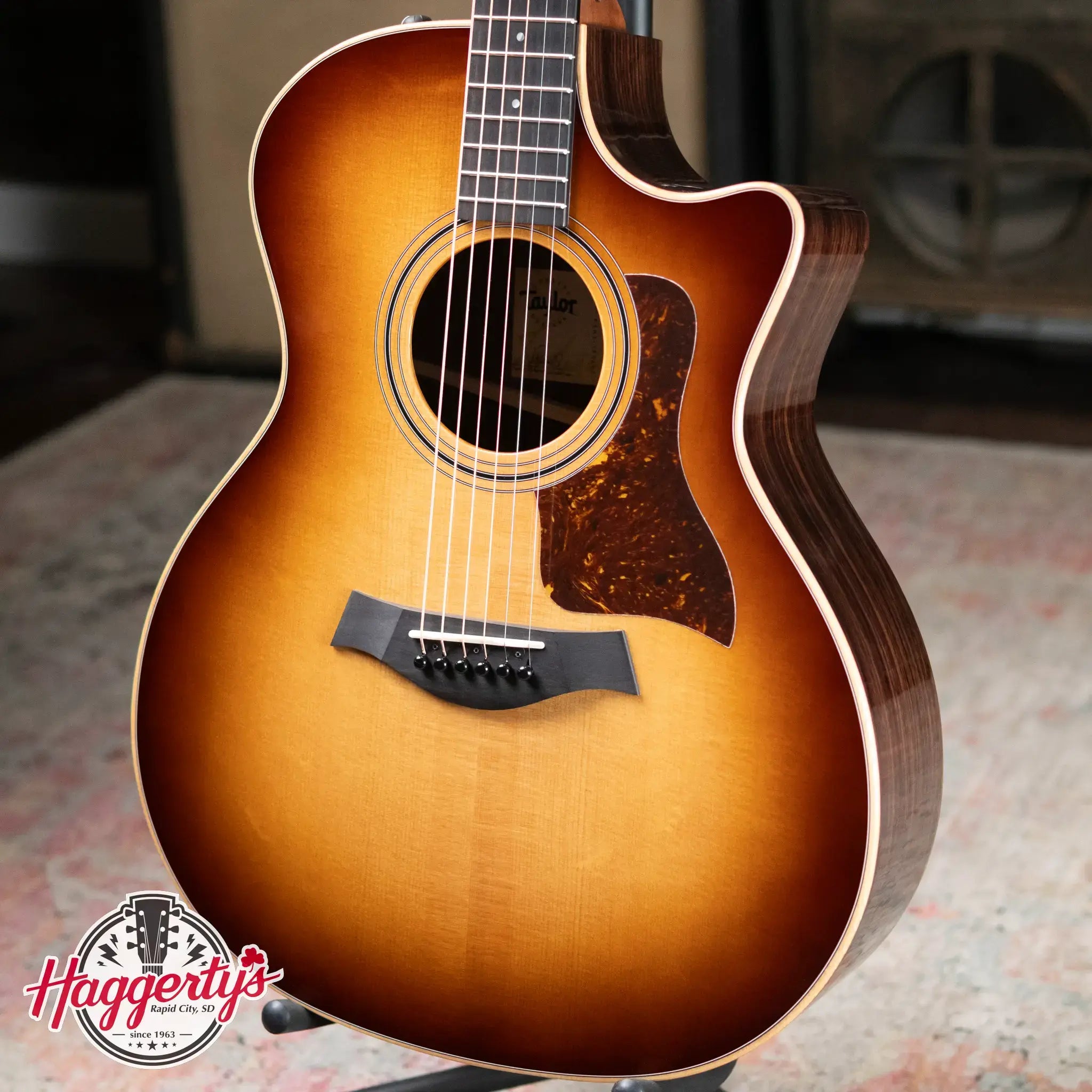 Taylor 414ce Studio Special Edition Grand Auditorium Acoustic/Electric Guitar - Shaded Edge Burst with Gig Bag