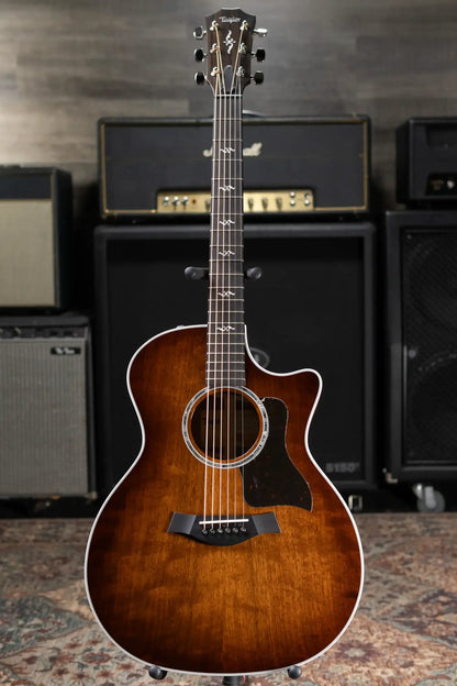 Taylor 424ce Special Edition Grand Auditorium Acoustic/Electric Guitar - Shaded Edge Burst with Hardshell Case