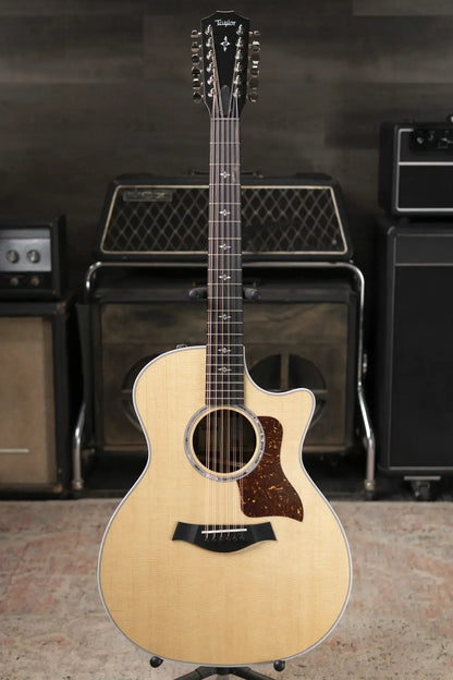 Taylor 454ce 12-String Grand Auditorium Acoustic/Electric Guitar with Hardshell Case - Floor Model
