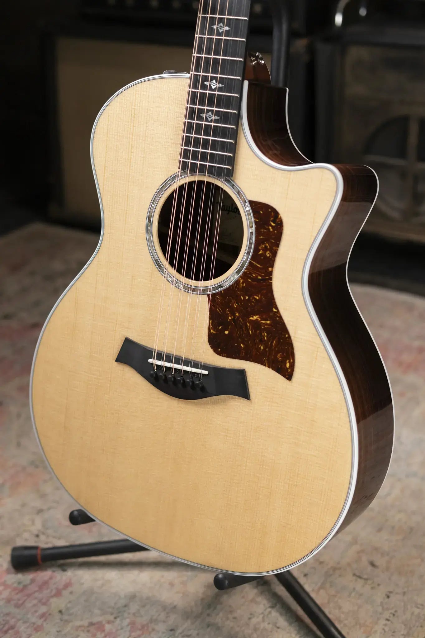 Taylor 454ce 12-String Grand Auditorium Acoustic/Electric Guitar with Hardshell Case - Floor Model