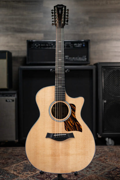 Taylor 454ce 12-String Grand Auditorium Acoustic/Electric Guitar Natural with Hardshell Case