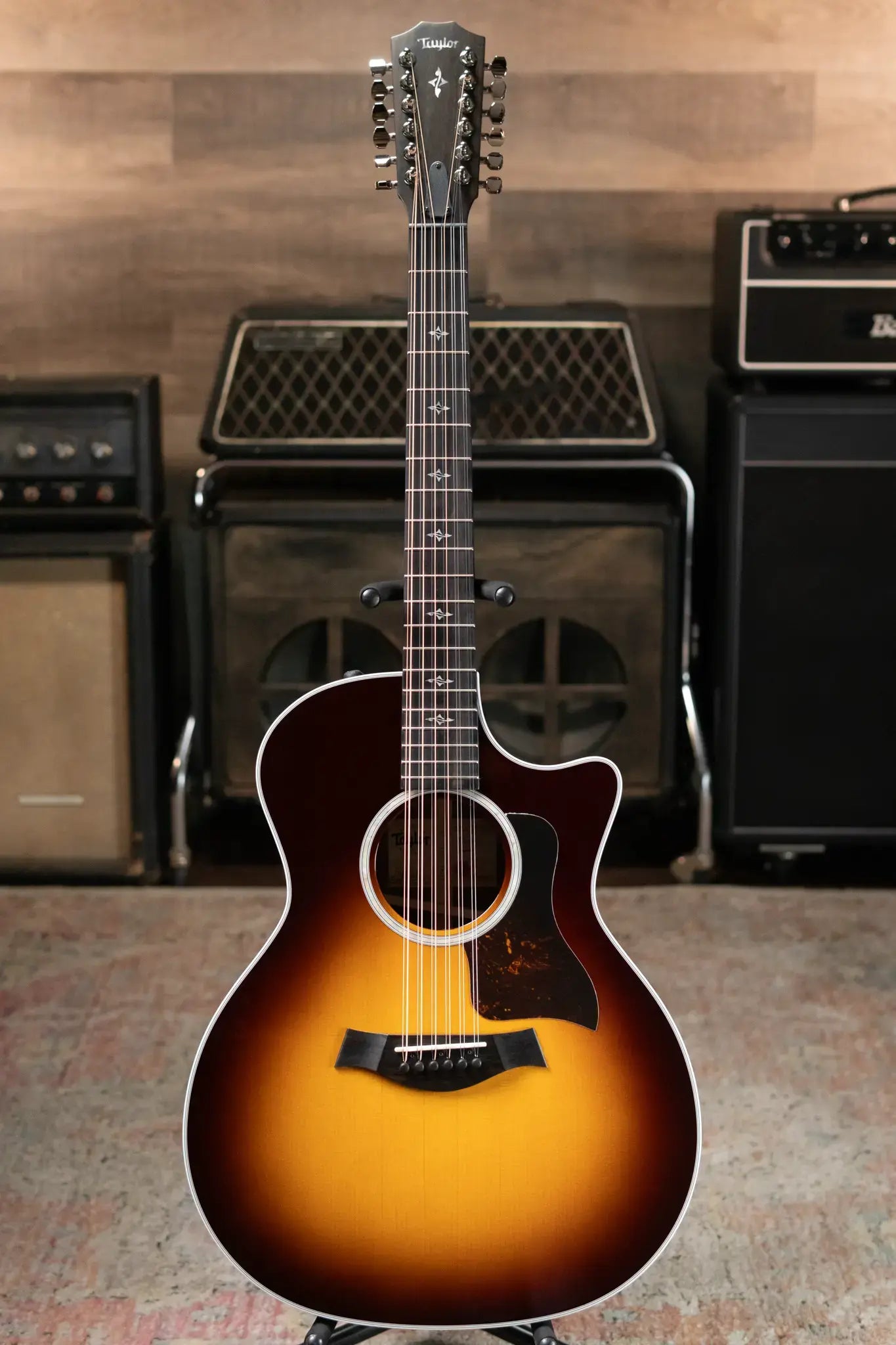 Taylor 454ce-R 12-String Acoustic/Electric - Tobacco Sunburst Top with Hardshell Case
