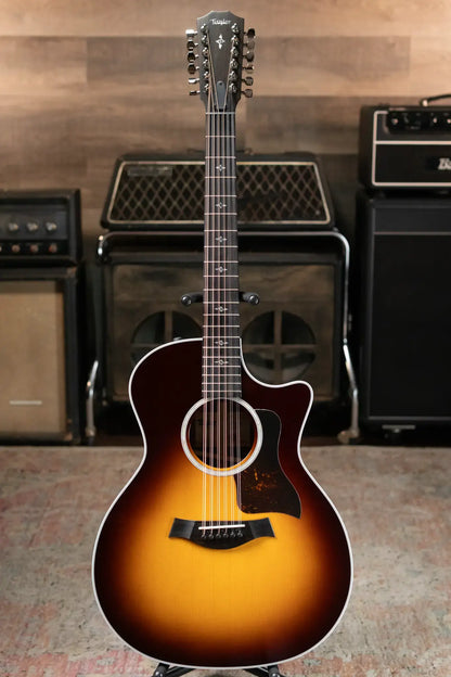 Taylor 454ce-R 12-String Acoustic/Electric - Tobacco Sunburst Top with Hardshell Case