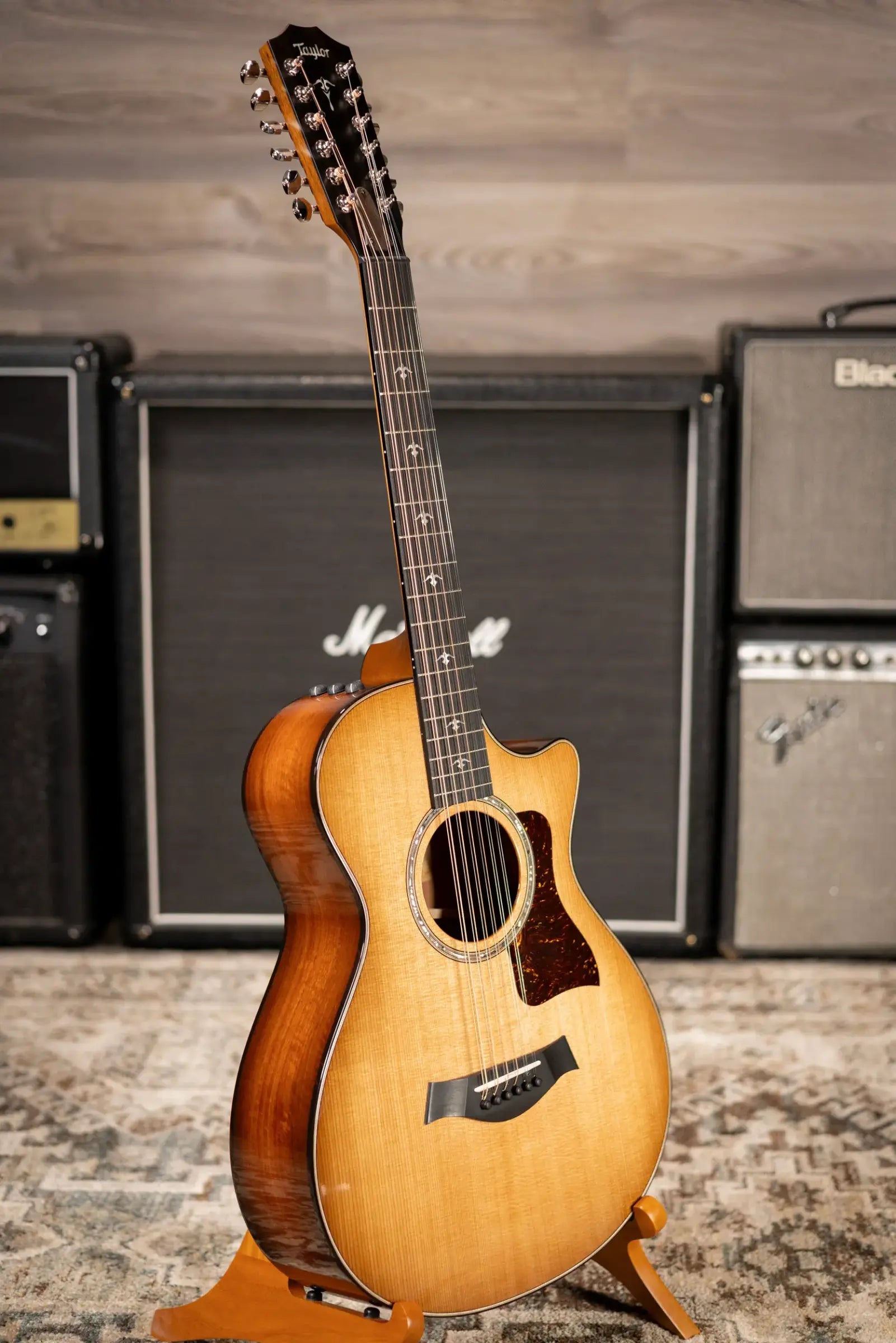 Taylor 552ce 12-String Grand Concert Acoustic/Electric Guitar - Shaded Edge Burst with Hardshell Case - Used