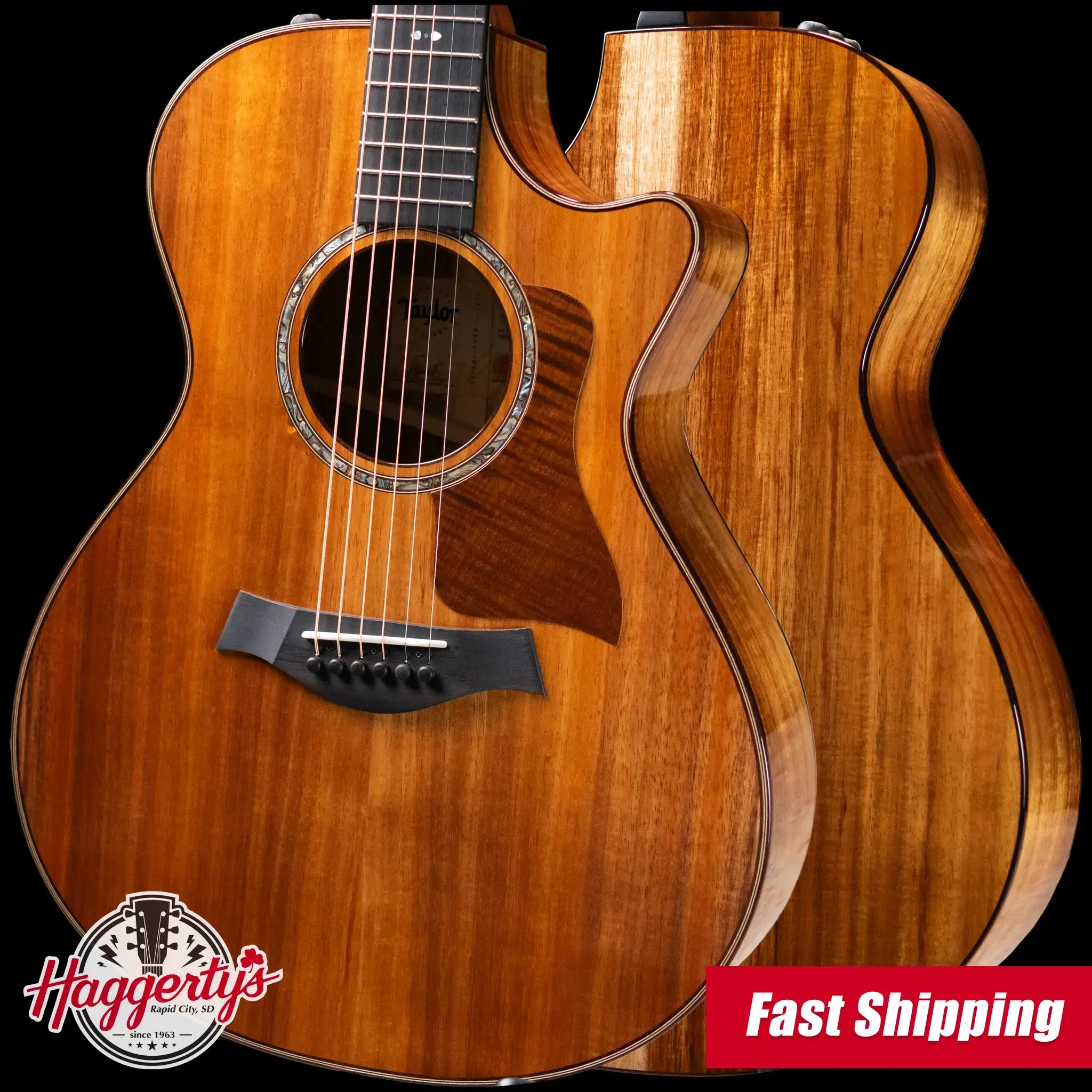 Taylor 722ce Grand Concert Acoustic/Electric Guitar with Hardshell Case - Factory Demo