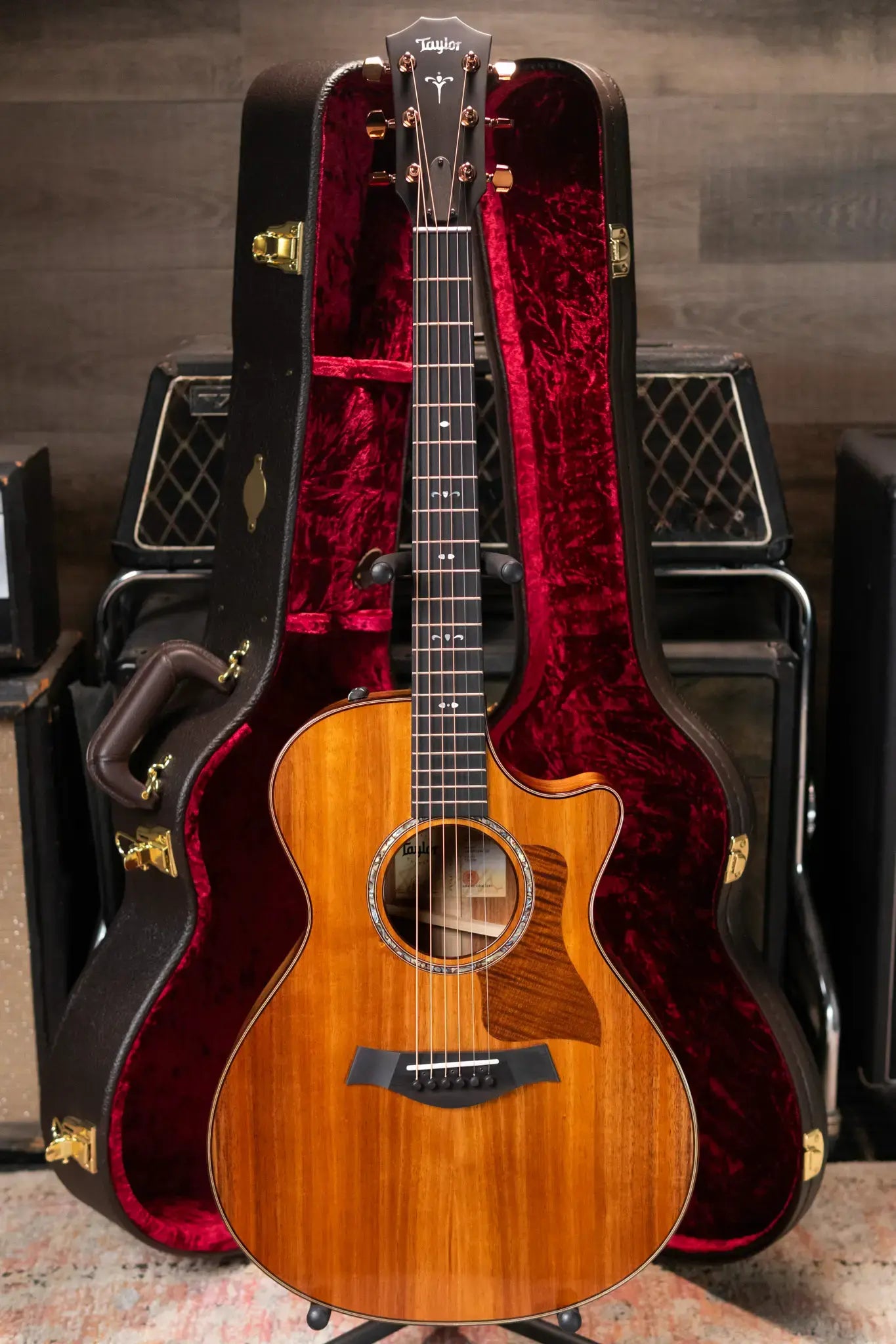 Taylor 722ce Grand Concert Acoustic/Electric Guitar with Hardshell Case - Factory Demo