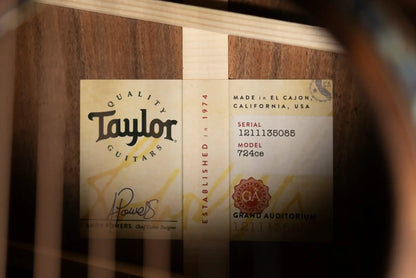 Taylor 724ce Grand Auditorium Acoustic/Electric Guitar with Hardshell Case