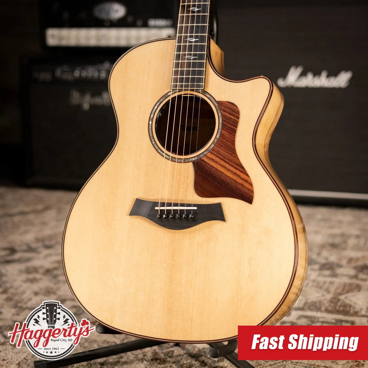 Taylor 814ce Special Edition Grand Auditorium Acoustic/Electric Guitar - Sassafras/Bearclaw Sitka Spruce with Hardshell Case