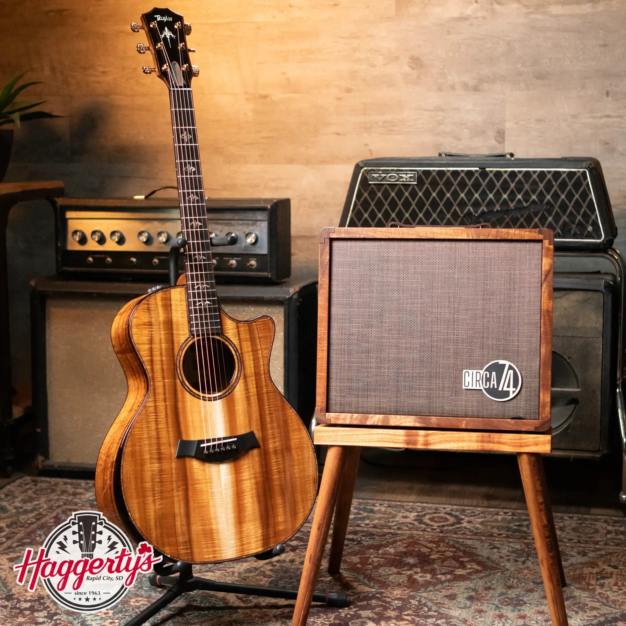 Taylor 924ce-K LTD 50th Anniversary Grand Auditorium Acoustic/Electric with Circa 74 Amplifier