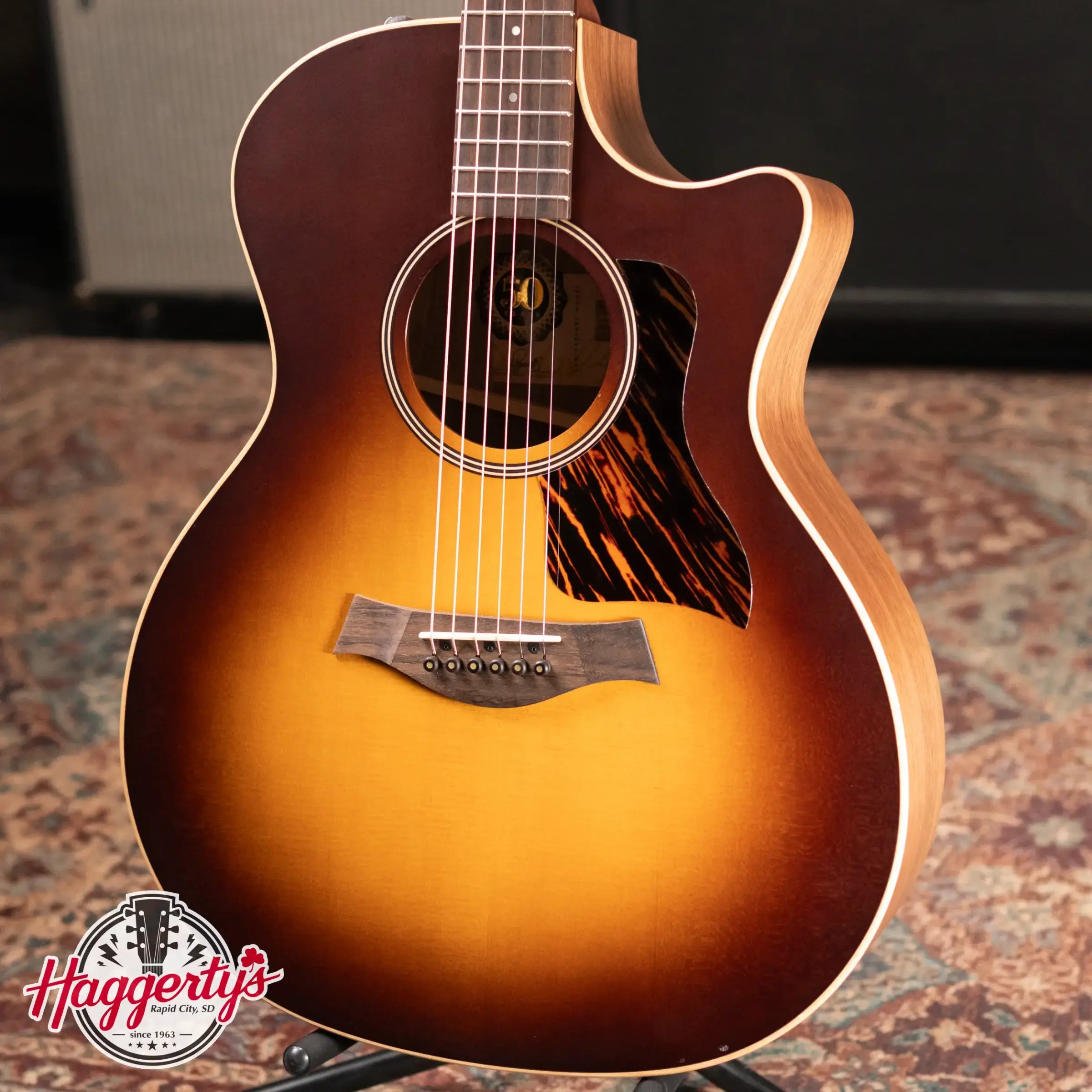 Taylor AD14ce-SB LTD 50th Anniversary American Dream Grand Auditorium Acoustic/Electric Guitar - Sunburst Top with Aerocase - Used