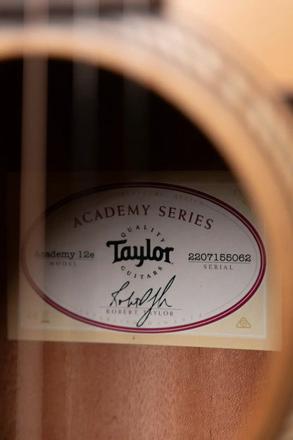 Taylor Academy 12e Grand Concert Acoustic/Electric Guitar with Gig Bag