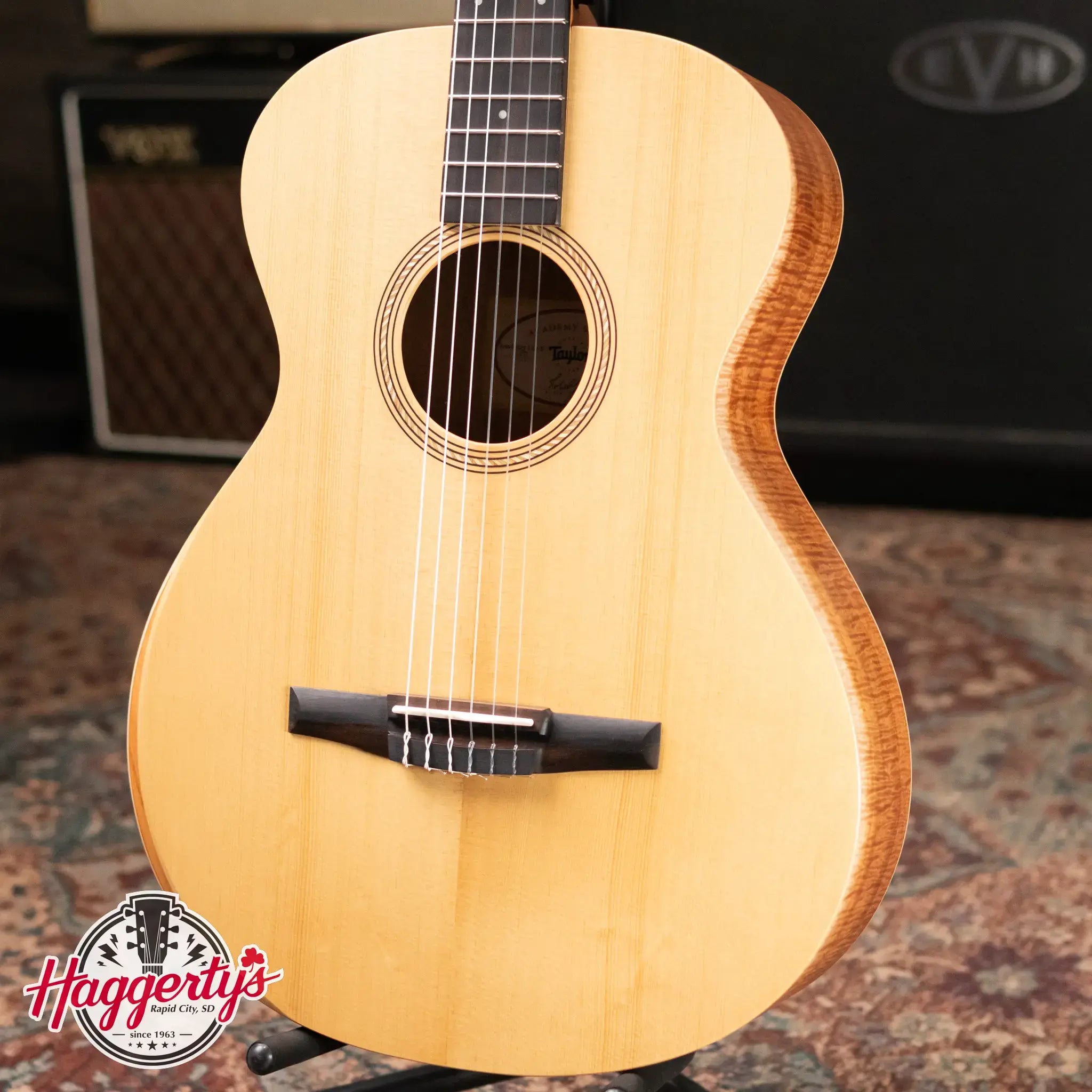 Taylor Academy 12e-N LTD Nylon Grand Concert Acoustic/Electric Guitar - Spruce/Figured Koa with Gig Bag