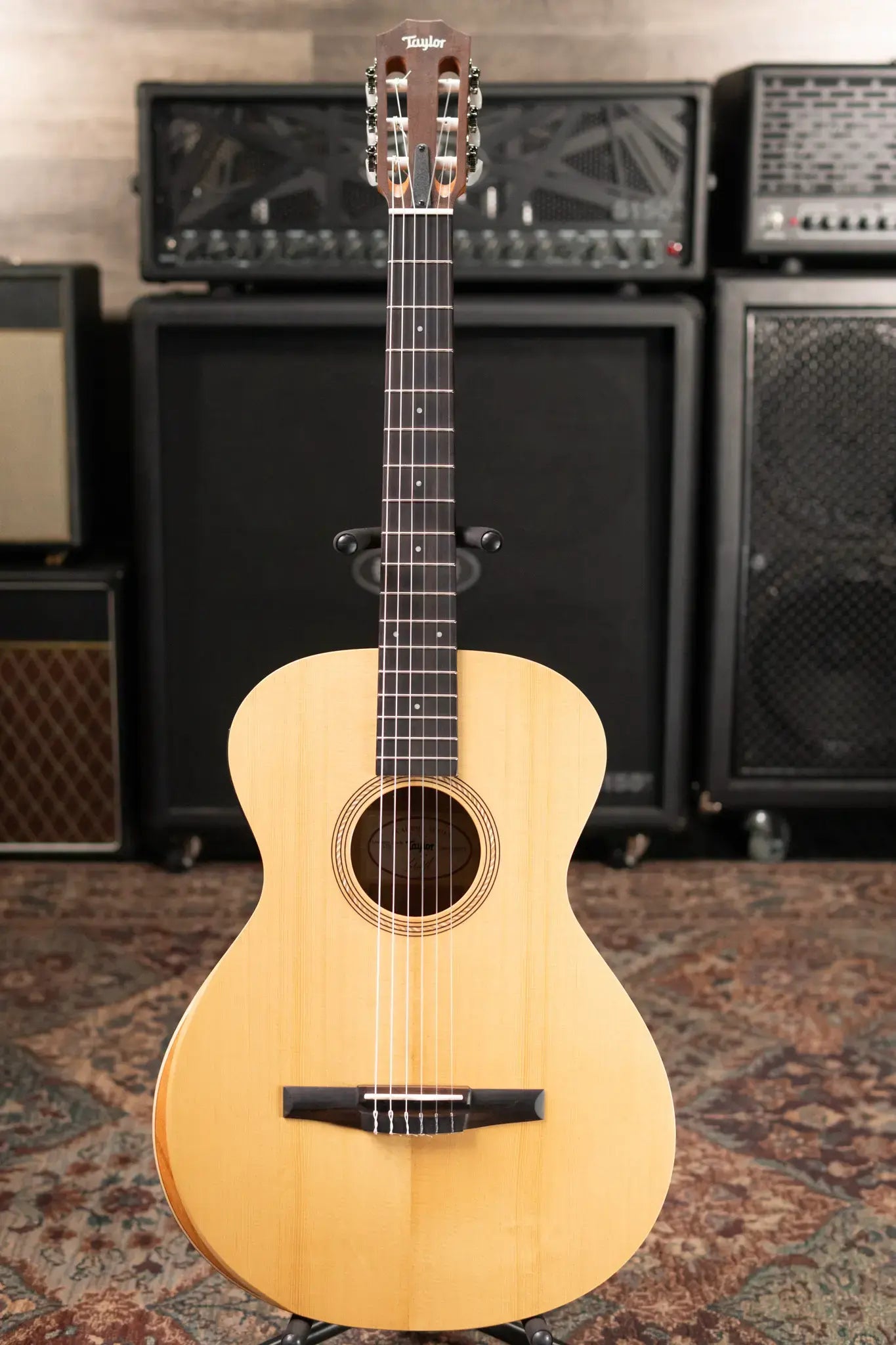 Taylor Academy 12e-N LTD Nylon Grand Concert Acoustic/Electric Guitar - Spruce/Figured Koa with Gig Bag
