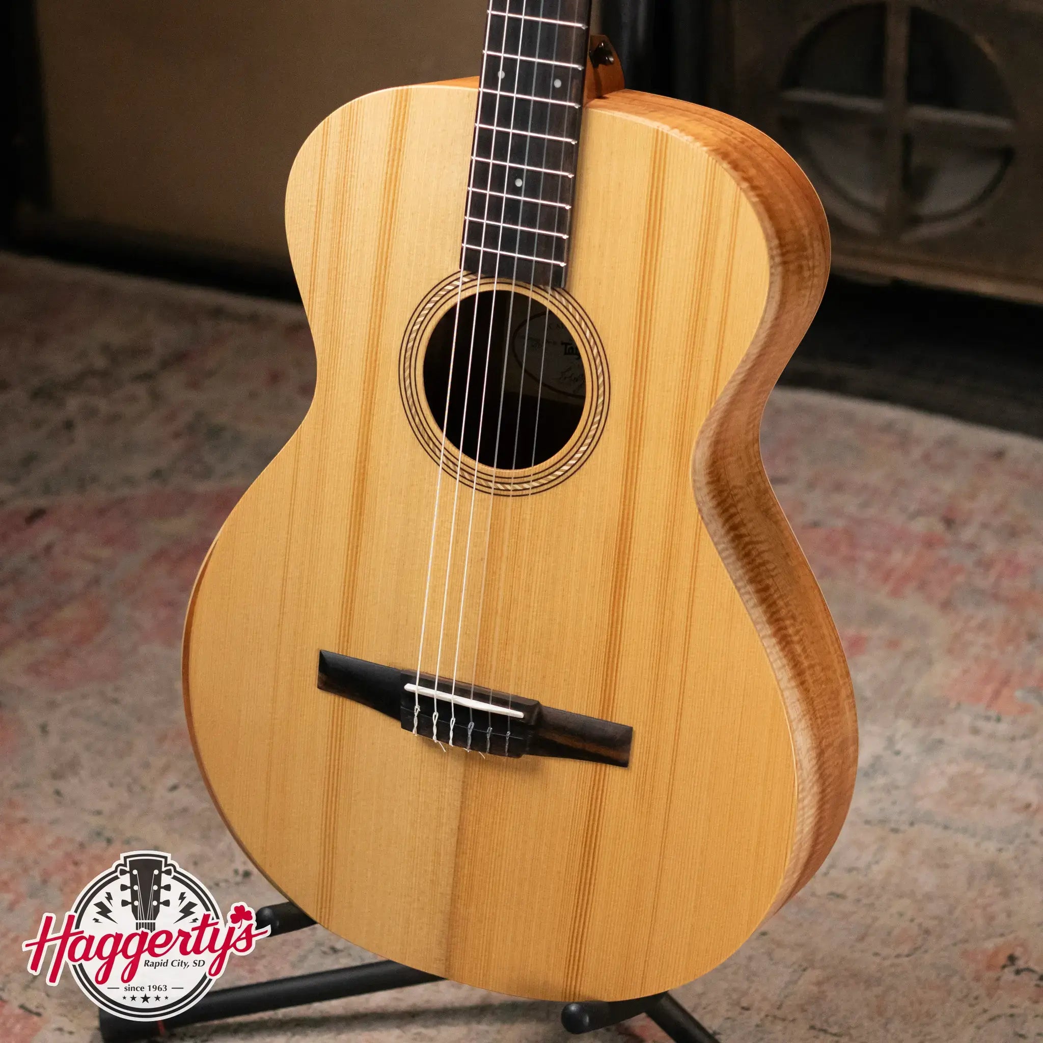 Taylor Academy 12e-N LTD Nylon Grand Concert Acoustic/Electric Guitar - Spruce/Figured Koa with Gig Bag