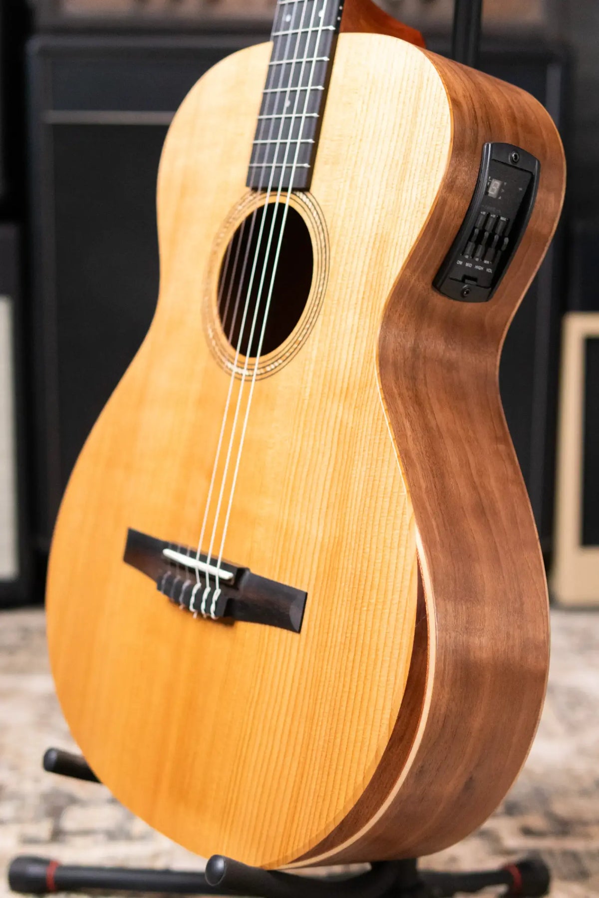 Taylor Academy 12e-N Left-Handed Nylon Grand Concert Acoustic/Electric Guitar with Gig Bag