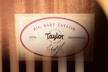 Taylor BBTe Big Baby Acoustic/Electric Guitar with Gig Bag - Factory Demo