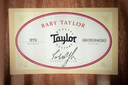 Taylor BT2 Mahogany Acoustic Guitar with Gig Bag