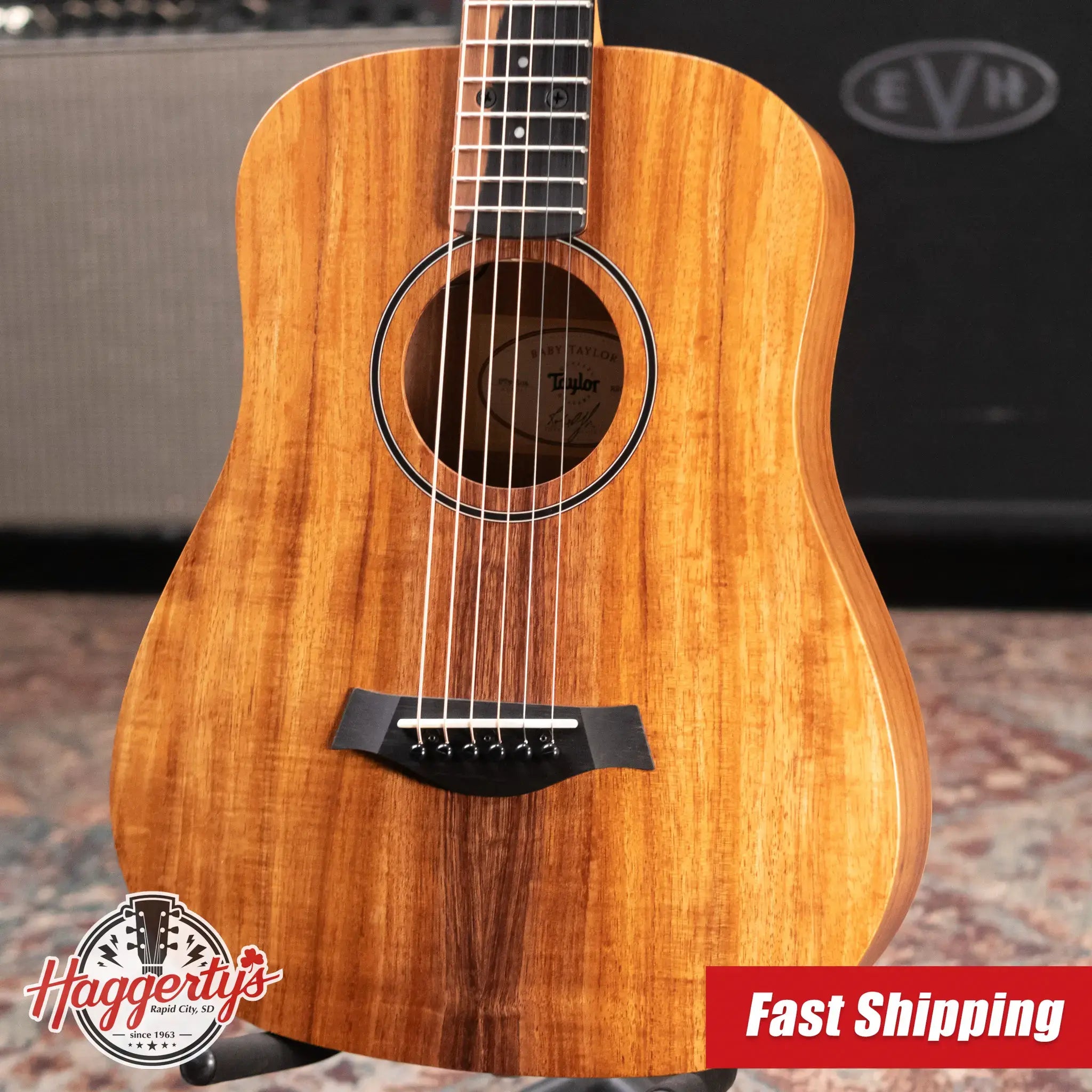 Taylor BTe-Koa Baby Taylor Acoustic/Electric Guitar with Gig Bag