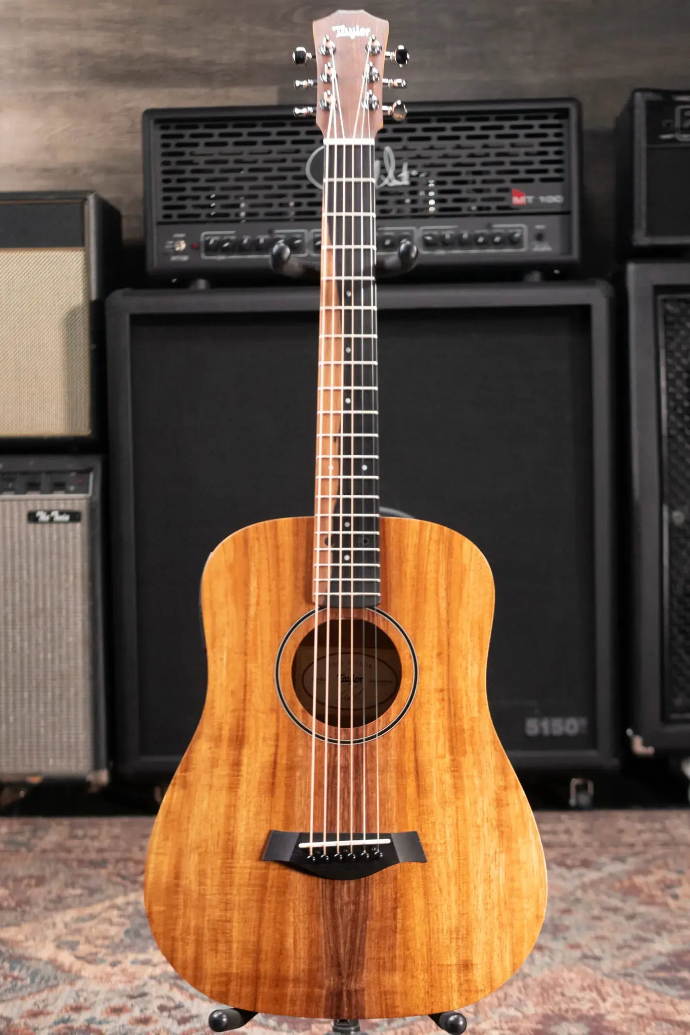 Taylor BTe-Koa Baby Taylor Acoustic/Electric Guitar with Gig Bag