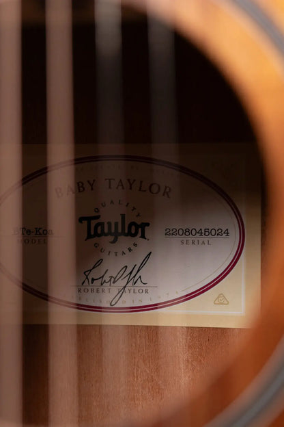 Taylor BTe-Koa Baby Taylor Acoustic/Electric Guitar with Gig Bag