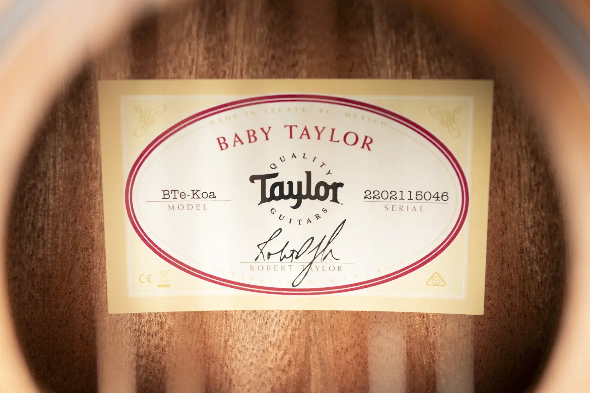 Taylor BTe-Koa Baby Taylor Acoustic-Electric Guitar with Gig Bag