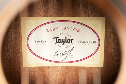 Taylor BTe-Koa Baby Taylor Acoustic-Electric Guitar with Gig Bag