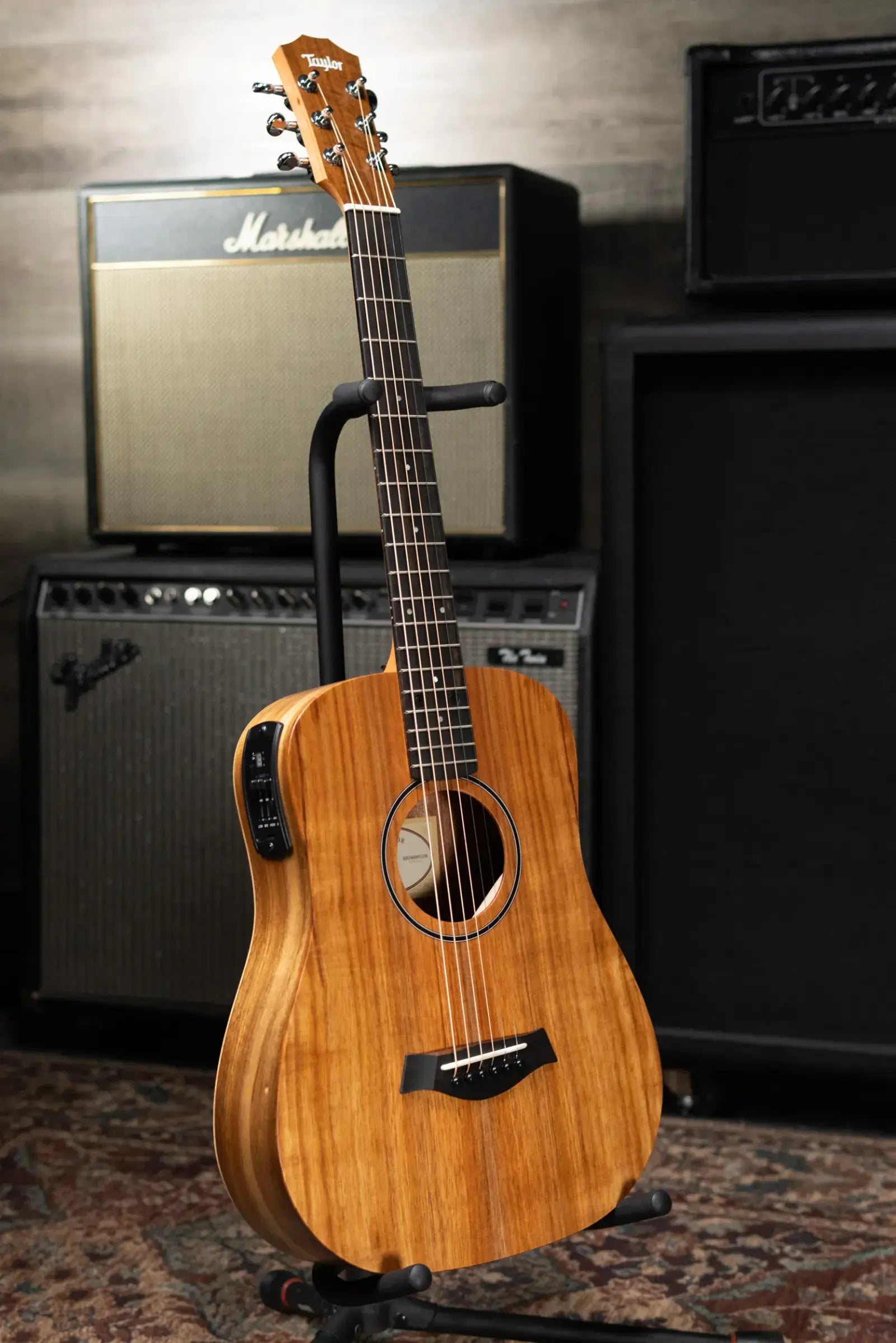 Taylor BTe-Koa Baby Taylor Acoustic/Electric Guitar with Gig Bag