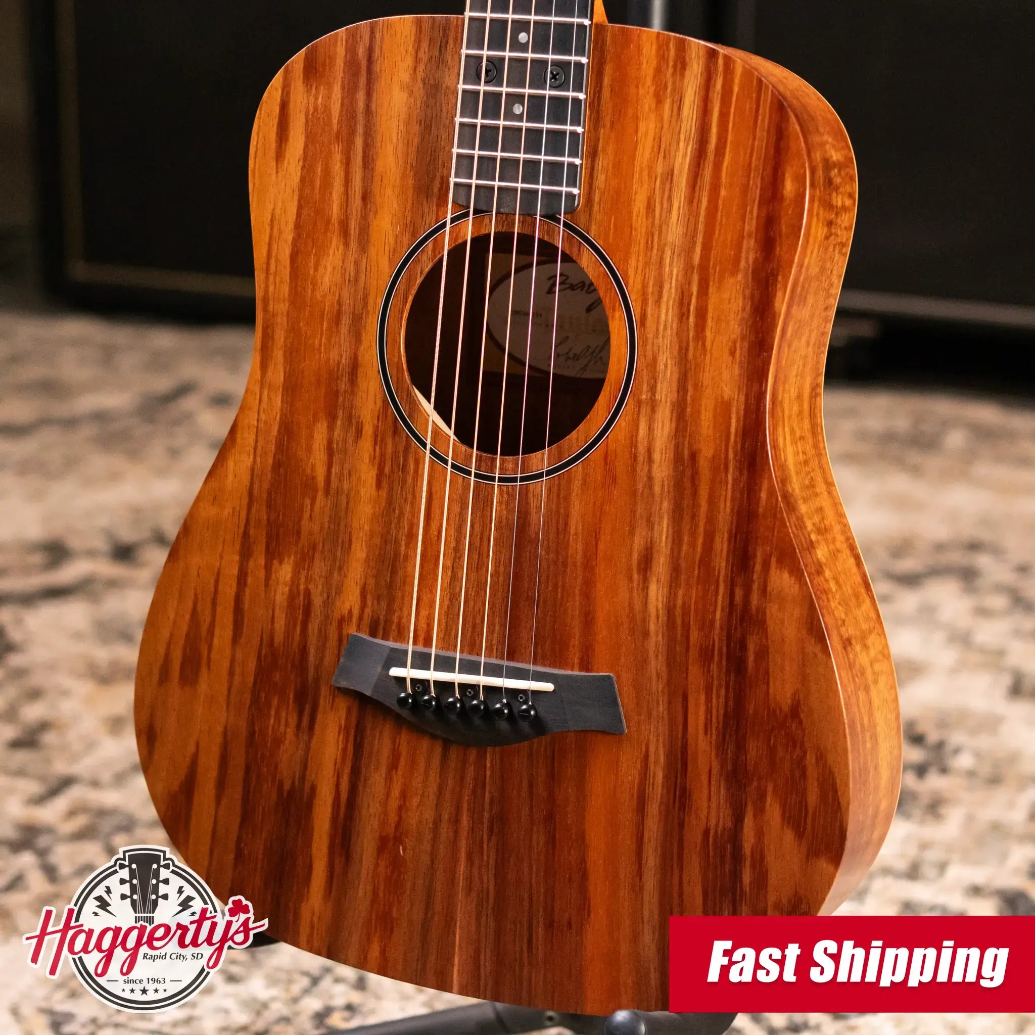 Taylor BTe-Koa Baby Taylor Acoustic/Electric Guitar with Gig Bag - Used