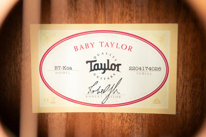 Taylor Baby Taylor BT-Koa Acoustic Guitar with Gig Bag