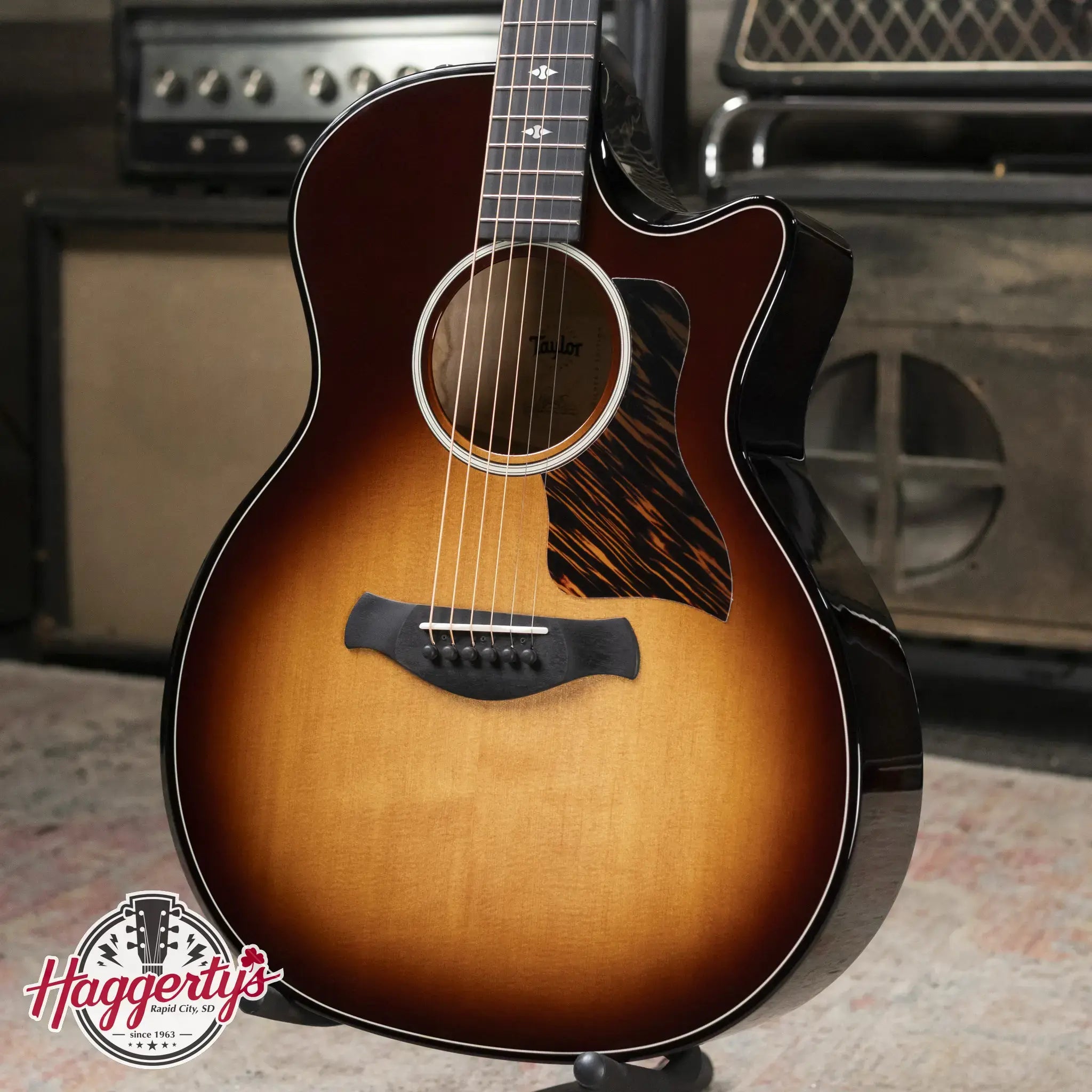 Taylor Builder's Edition 514ce Grand Auditorium Acoustic/Electric Guitar - Kona Burst Top with Hardshell Case