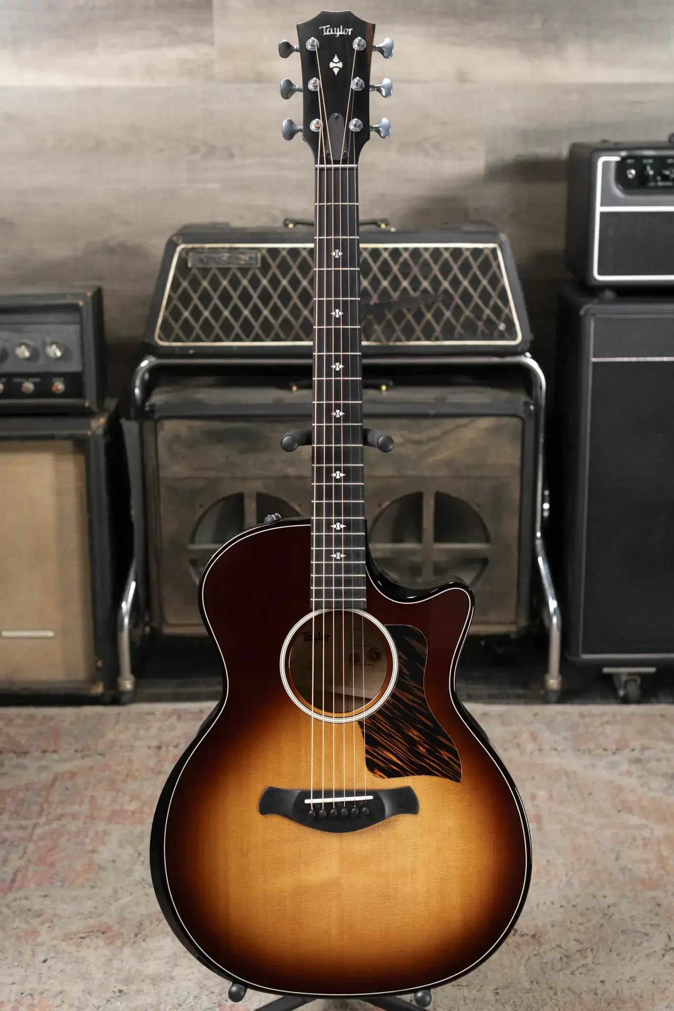 Taylor Builder's Edition 514ce Grand Auditorium Acoustic/Electric Guitar - Kona Burst Top with Hardshell Case