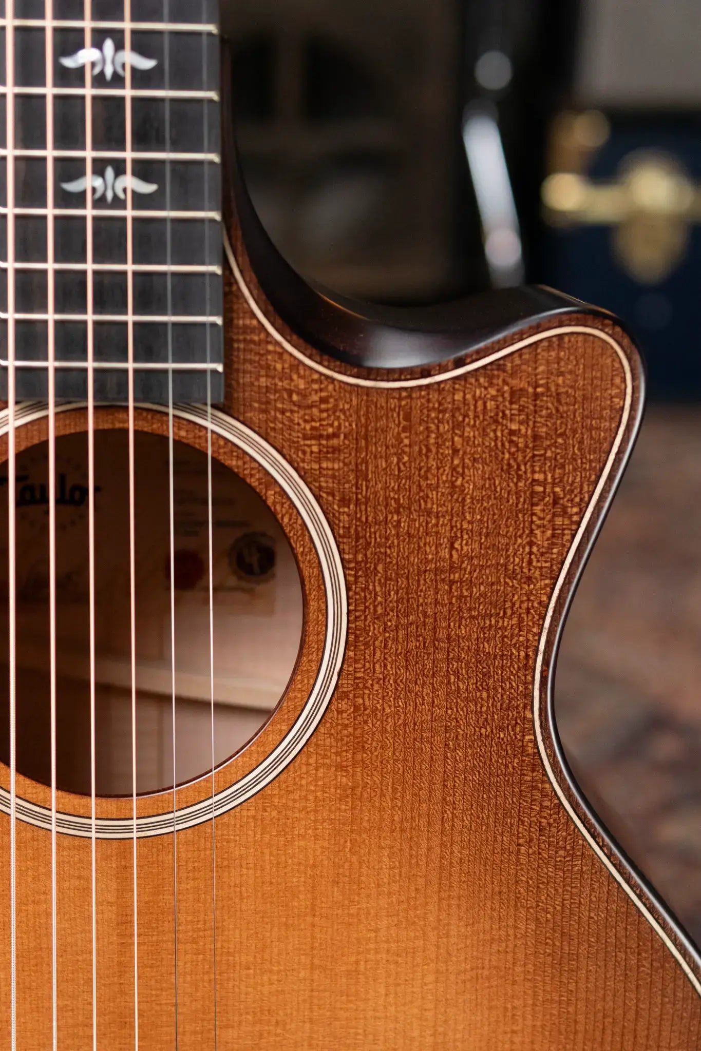 Taylor Builder's Edition 614ce Grand Auditorium Acoustic/Electric - Wild Honey Burst with Hardshell Case