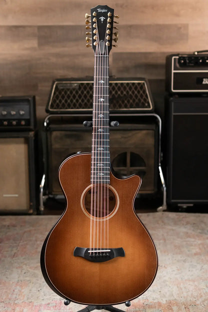 Taylor Builder's Edition 652ce 12-String Grand Concert Acoustic/Electric - Wild Honey Burst with Hardshell Case