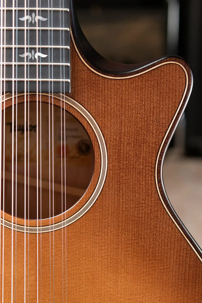 Taylor Builder's Edition 652ce 12-String Grand Concert Acoustic/Electric - Wild Honey Burst with Hardshell Case