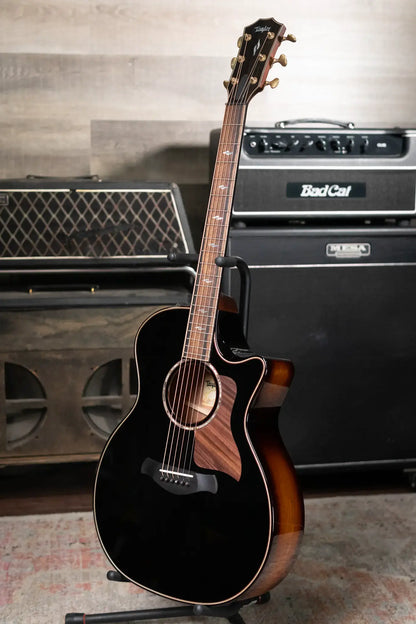 Taylor Builder's Edition 814ce Grand Auditorium Acoustic/Electric Guitar - Blacktop with Hardshell Case - Factory Demo