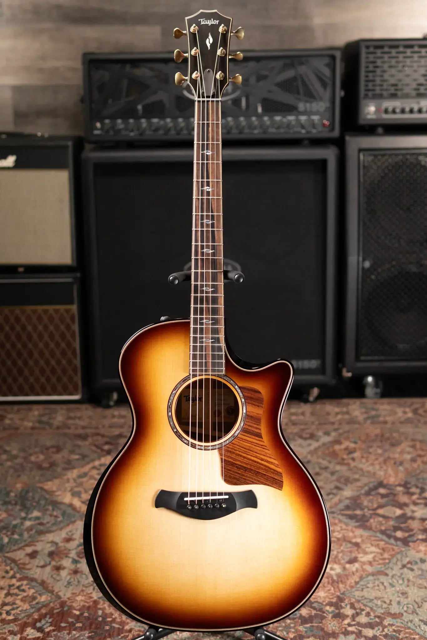 Taylor Builder's Edition 814ce Grand Auditorium Acoustic/Electric Guitar - Shaded Edge Burst with Hardshell Case