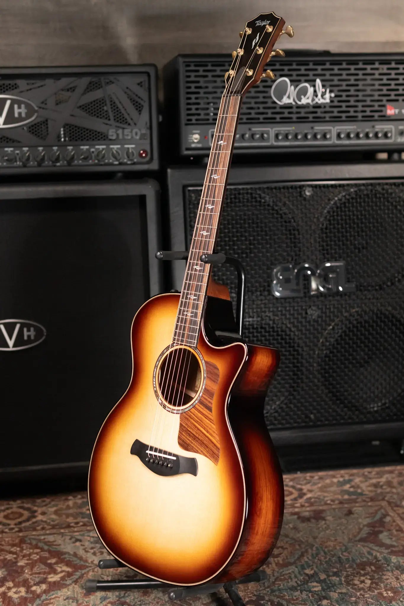 Taylor Builder's Edition 814ce Grand Auditorium Acoustic/Electric Guitar - Shaded Edge Burst with Hardshell Case