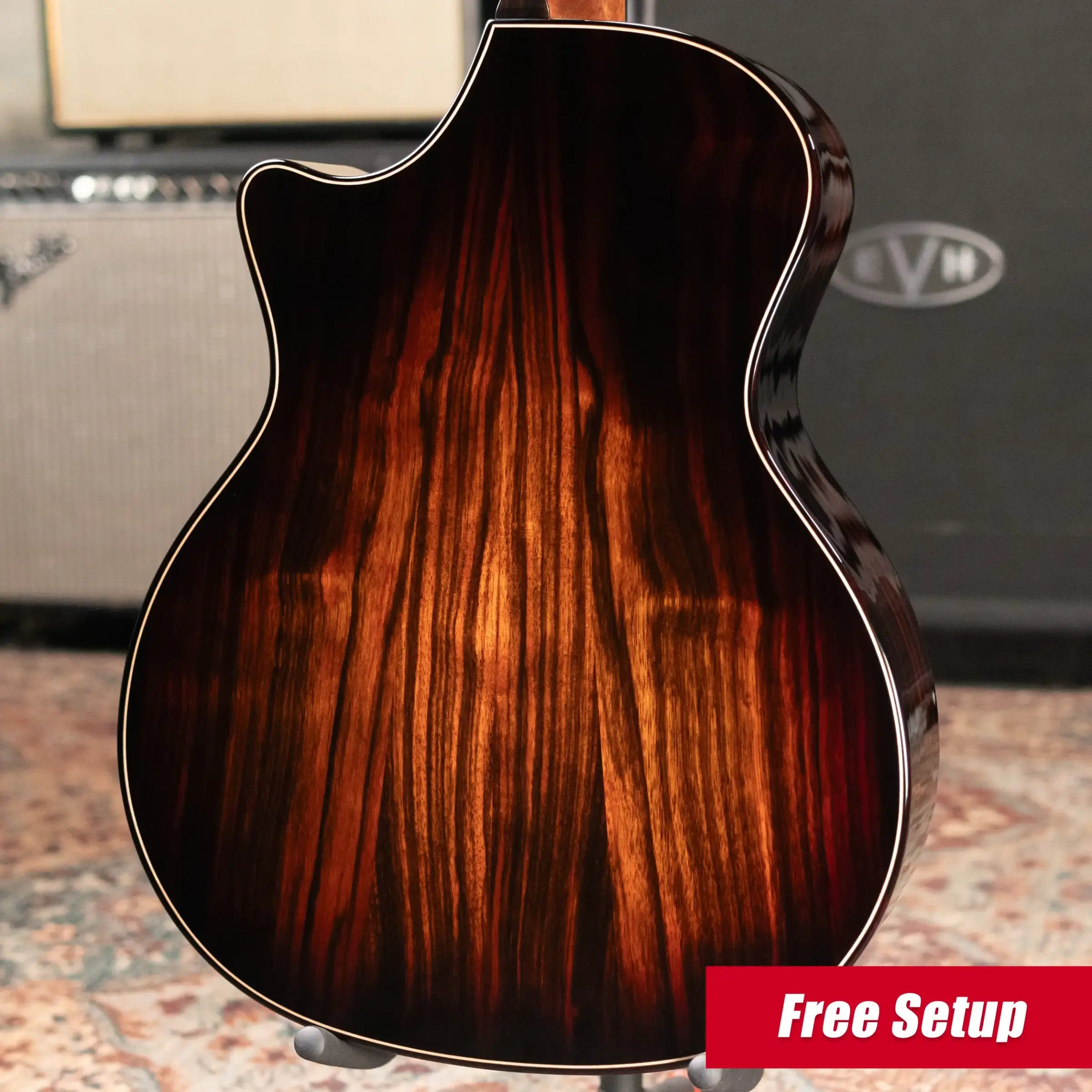 Taylor (1 of 42) Builder's Edition 814ce LTD Grand Auditorium Acoustic/Electric Guitar - Macassar Ebony with Hardshell Case