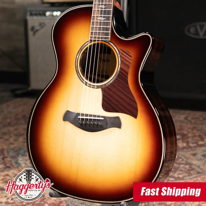 Taylor (1 of 42) Builder's Edition 814ce LTD Grand Auditorium Acoustic/Electric Guitar - Macassar with Hardshell Case