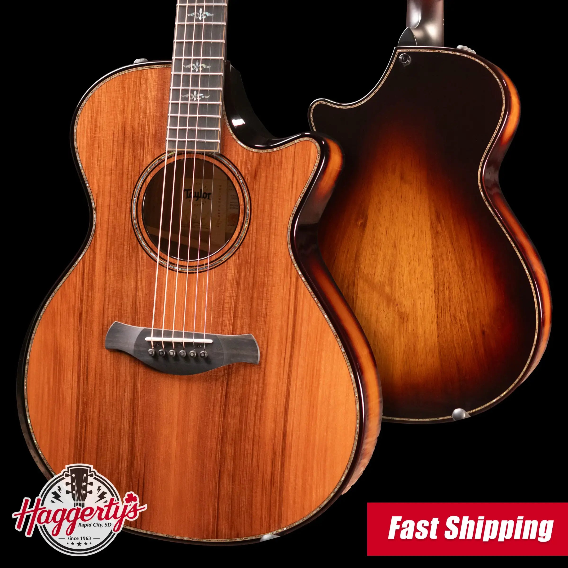 Taylor Builder's Edition 912ce Grand Concert Acoustic/Electric Guitar - Sinker Redwood/Honduran Rosewood with Hardshell Case