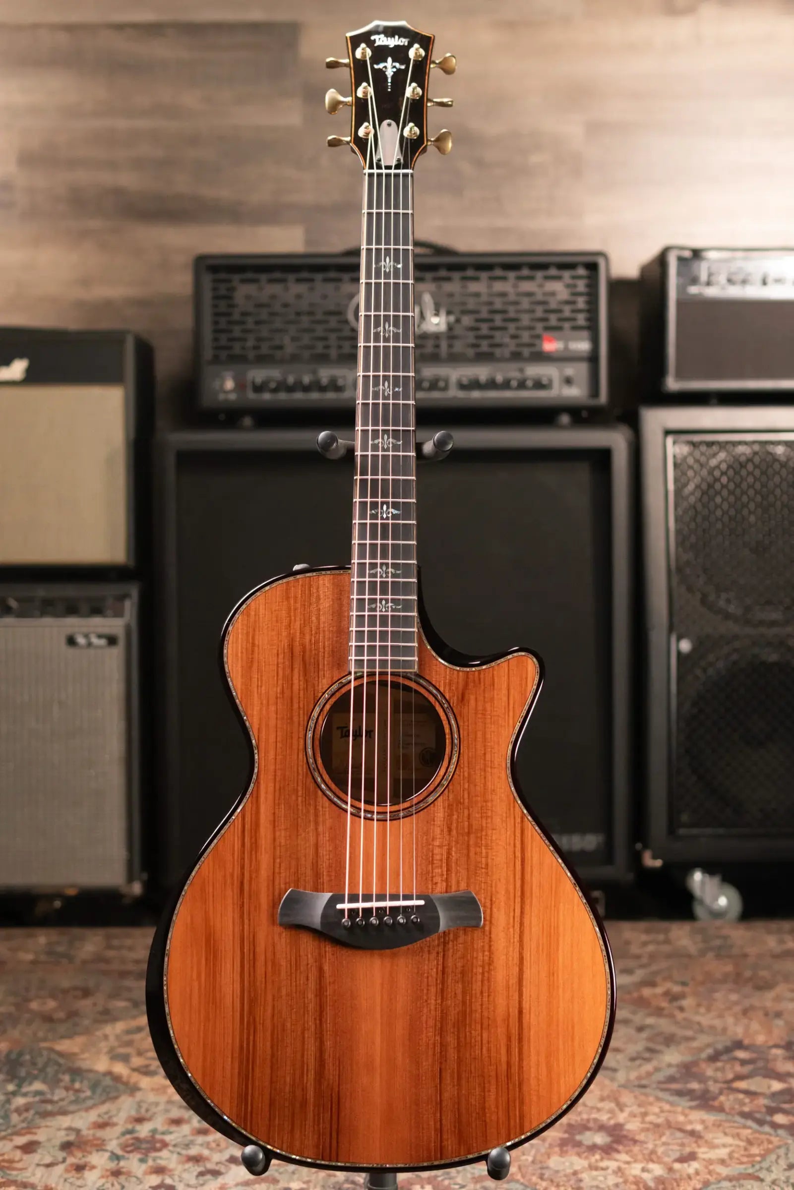 Taylor Builder's Edition 912ce Grand Concert Acoustic/Electric Guitar - Sinker Redwood/Honduran Rosewood with Hardshell Case
