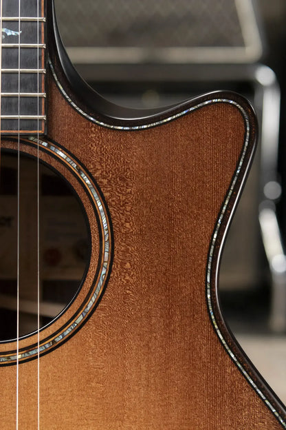 Taylor Builder's Edition 914ce Grand Auditorium Acoustic/Electric Guitar - Wild Honey Burst with Hardshell Case