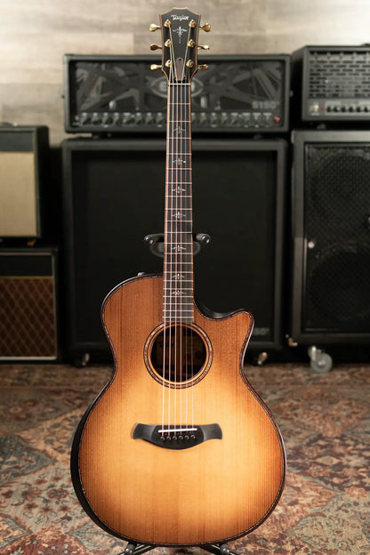 Taylor Builder's Edition 914ce Grand Auditorium Acoustic/Electric Guitar - Wild Honey Burst with Hardshell Case - Factory Demo