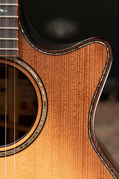 Taylor Builder's Edition 914ce Grand Auditorium Acoustic/Electric Guitar - Wild Honey Burst with Hardshell Case - Factory Demo