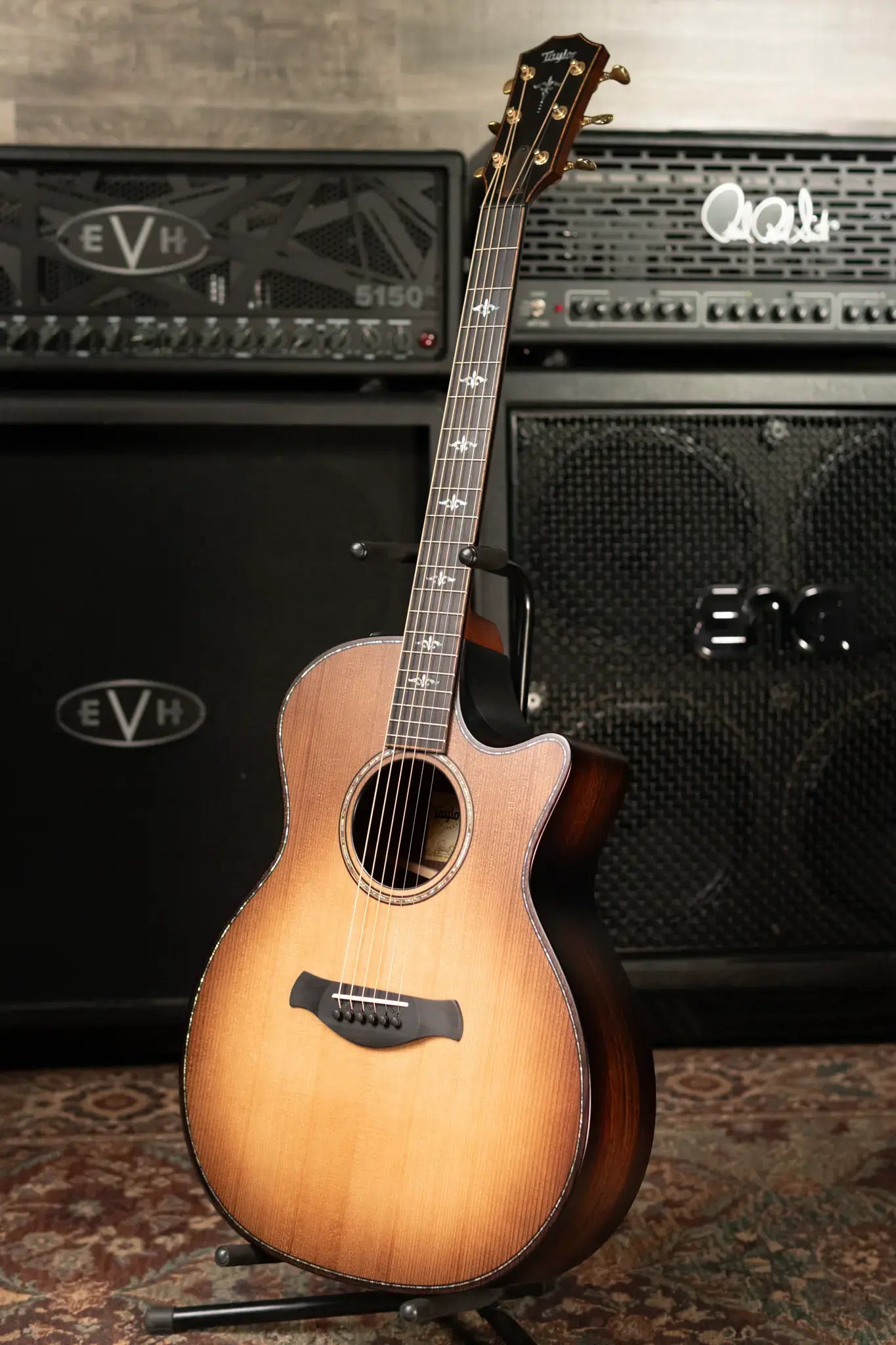 Taylor Builder's Edition 914ce Grand Auditorium Acoustic/Electric Guitar - Wild Honey Burst with Hardshell Case - Factory Demo